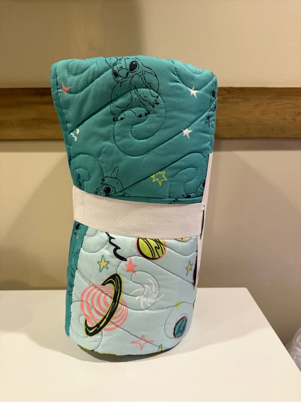 Twin size Disney's Stitch Galaxy Quilt Set